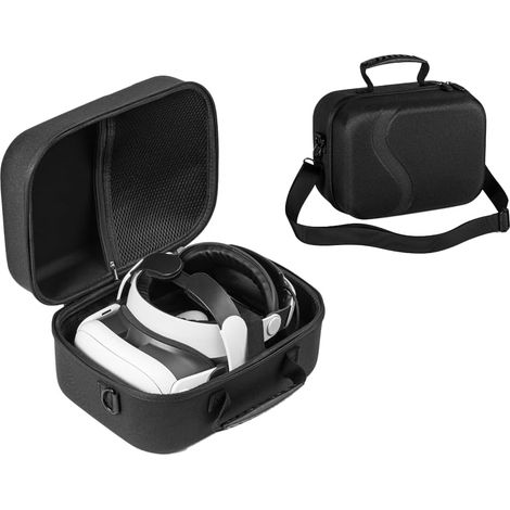 Étui de rangement de protection pour casque 3S 3 - Sac de voyage rigide pour batterie et accessoires (noir) (1/5)