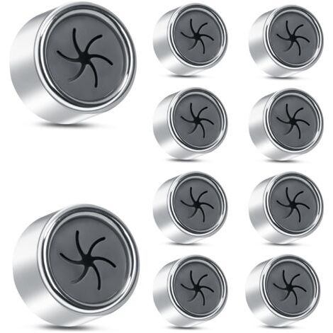 10 pezzi di portasciugamani autoadesivi, ganci per asciugamani da cucina senza foratura, ganci rotondi in ABS per asciugamani da bagno, ganci adesivi da parete per asciugamani (1/5)