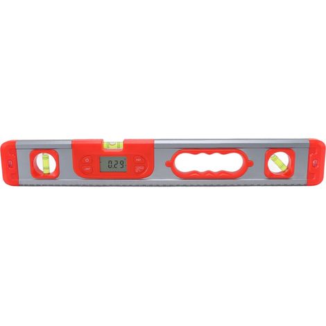 Niveau numérique en alliage d'aluminium, 4x90°, 2x180°, niveau électronique professionnel pour mesures, rouge (1/5)