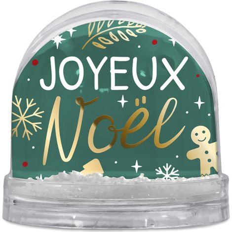 Boule à paillettes Joyeux Noël - 8.5 x 9 cm (1/2)