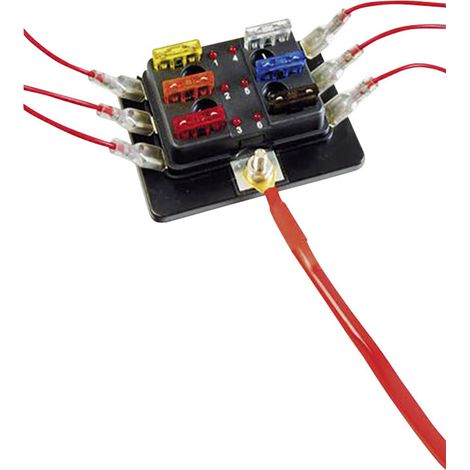 SecoRüt FHA506 LED Stromkreisverteiler Flachsicherung Standard Pole 6 30 A 1 St. (1/5)