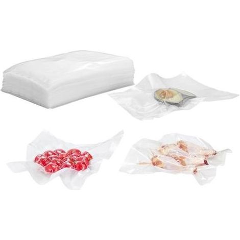 Aiperq – Lot de 100 sacs sous vide alimentaire 15cm x 25cm – Résistants aux déchirures – Compatibles avec toutes les scelleuses sous vide – Conservation optimale (1/4)