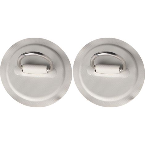 pièces de coussin de protection pour bateau gonflable ou kayak, en PVC marin avec boucle de fixation en acier inoxydable (gris) (1/5)