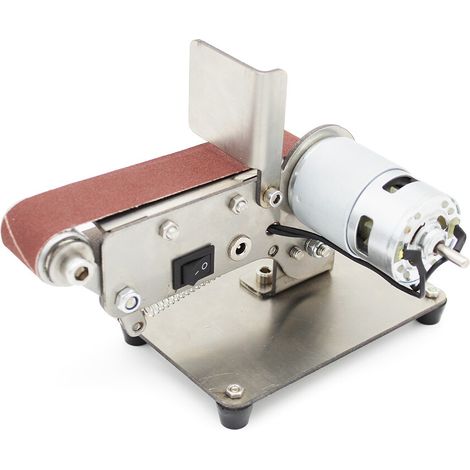 Mini Bandschleifer Kantenschärfer Schleifmaschine Elektro 795 Motor DIY Poliermaschine 24V (1/5)