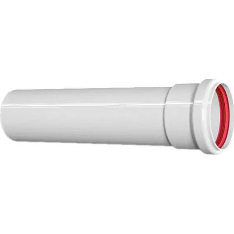 Tubo monoparete in allumino estruso bianco mt 1 ø80 PUCCI