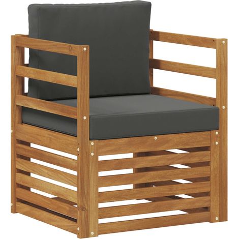 Maison Exclusive - Outdoor-Sofa Massives Akazienholz und Polyeste