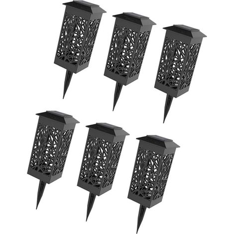 6-teiliges wasserdichtes dekoratives Solar-Gartenpflanzenleuchten-LED-Lampenset (1/5)
