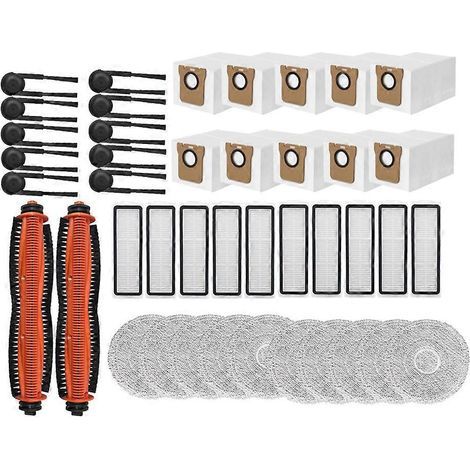 42 Zubehörteile für den Xiaomi Mijia M40S/OV31CN Saugroboter: Hauptbürste, Filter und Staubbeutel. (1/5)