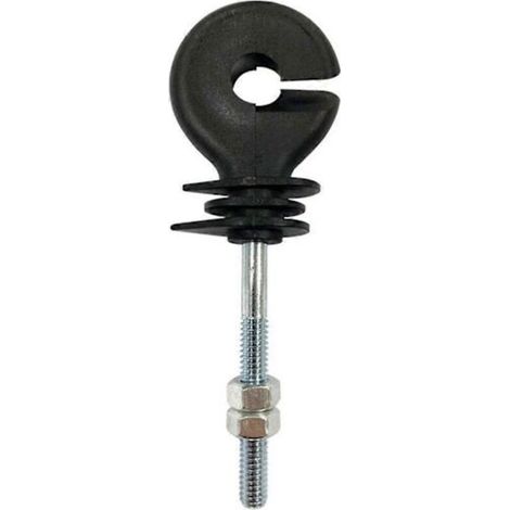 50 Flachmutterisolatoren, Elektrozaunisolatoren, Gewindeisolatoren für Elektrozäune, Spiralisolatoren