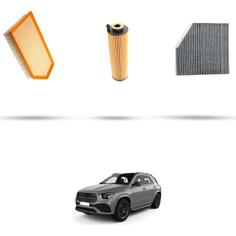Kit tagliando 3 filtri compatibile con Mercedes Classe GLE (W167) 450 270kw Dal 2018 (1/5)