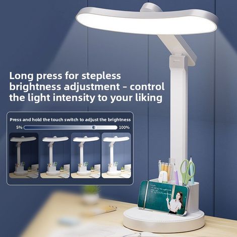 LED Lampe Faltbar Wiederaufladbar Sanftes Licht Anti Myopie 3 Stufen Studium Lesen (1/5)