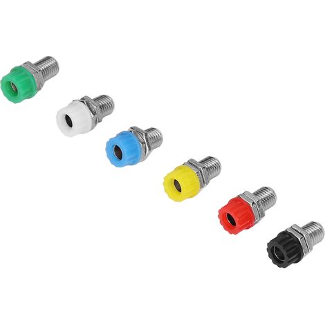 10 Connecteurs Banane 4mm Anticorrosion, Transmission Fiable, Multicolores pour Circuits Électroniques et Nautiques (1/5)