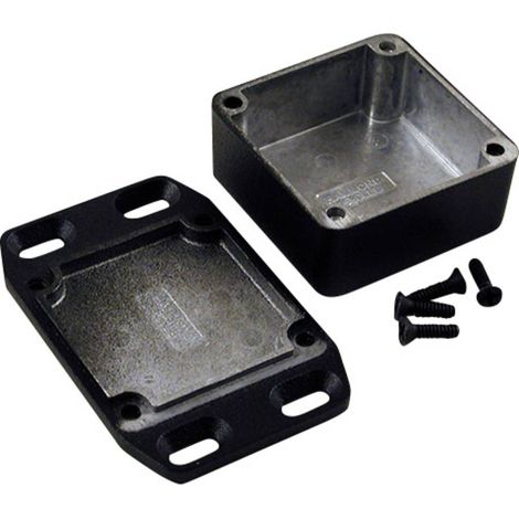 Boîtier universel Hammond Electronics 1590LLBFLBK 1590LLBFLBK 50 x 50 x 25 aluminium noir 1 pc(s)