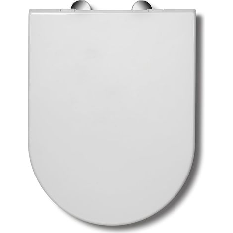 Croydex Baveno D Shaped Soft Close Toilet Seat - Made from Recycled Materials
