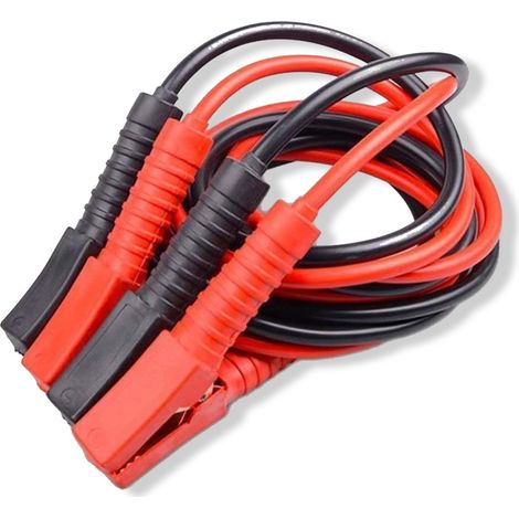 SWANEW Cavi di avviamento Batteria di Emergenza Portatile. per 12V e 24V Cavo di Collegamento in Rame.Cavi Starter per Auto e Camion. Van.2x6m 1200A 25mm (1/5)