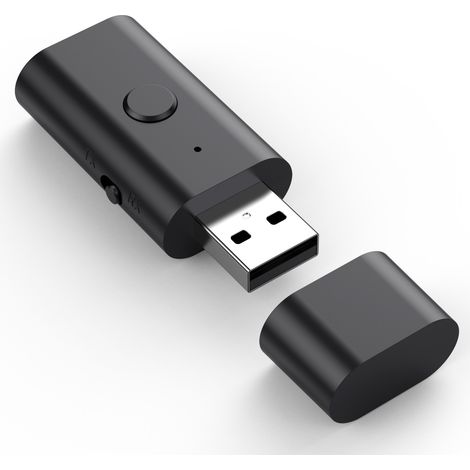 Récepteur Bluetooth USB 4-en-1 B53, émetteur Bluetooth 5.3, adaptateur sans fil USB/AUX, compatible avec les appels (1/3)