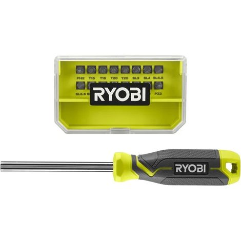 Ryobi RHSDM1701 Destornillador Multiusos 17 En 1 Mango Ergonómico 16 Insertos 25mm (1/4)