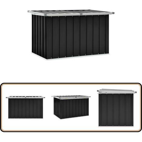 Gartenbox Anthrazit 109x67x65 cm - Gartentresore - Gartenaufbewahrung - Gartenkiste - Außenlagerung - Werkzeugschrank