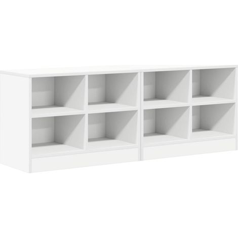 Bed Cabinet 2 pcs White 66 x 33 x 48 cm Engineered Wood vidaXL