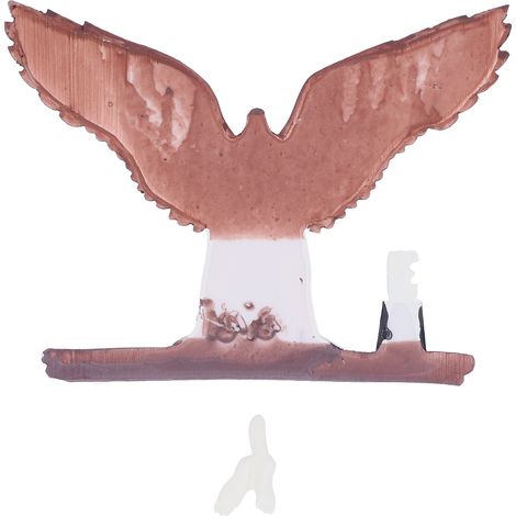 Statues d'ailes d'ange décoratives en résine tridimensionnelle, ornements de fond pour la maison, marron, L 20