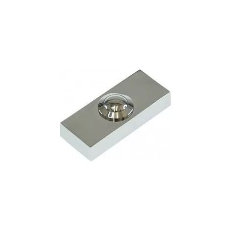 Ultra Secure – Bouton de sonnette extérieur déporté en métal chromé – Connexion filaire NO – Résistant aux intempéries – Dimensions 72x30x15mm