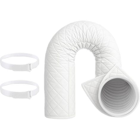 Guaina isolante per tubo flessibile di condizionatore portatile - Guaina termica per condotto di ventilazione - Copertura protettiva per tubo di scarico di condizionatore portatile, diametro 12,7 e 15 (1/5)