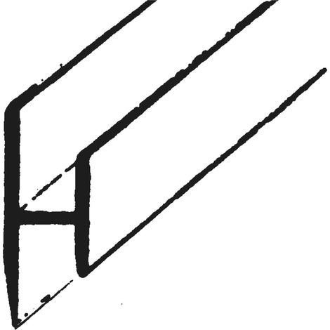 Profil d'assemblage plat : - Coloris : Blanc