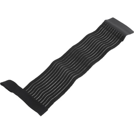 Bandage de poignet élastique respirant pour le sport et la musculation - Noir (1/5)