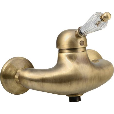 Sapho Kirké - Mitigeur de douche, manette cristal, bronze KI11KB (1/3)