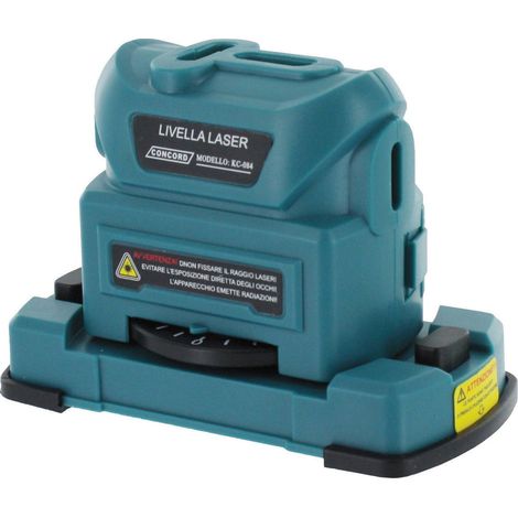 Livella Laser Concord 2 Ampolle Visibilità 4 Mt Goniometro Kc-084 (1/2)