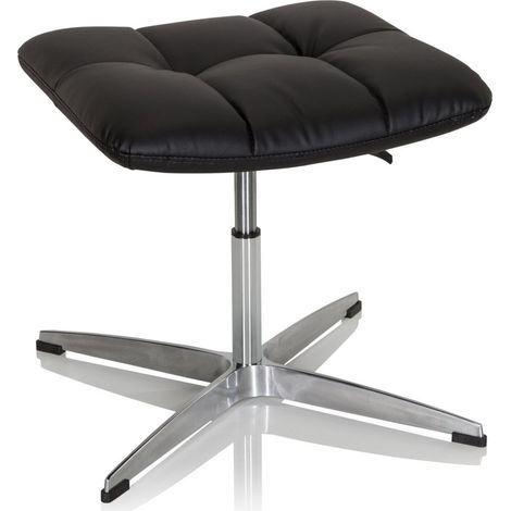 Hocker / Drehstuhl SARANTO Kunstleder schwarz hjh OFFICE (1/5)