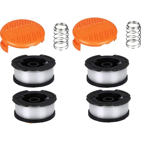 Rocchetto per decespugliatore Black & Decker, rocchetto per decespugliatore da 0,2 cm (4 fili, 2 tappi, 2 molle) (1/5)