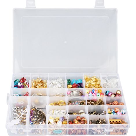 Assortiment de bijoux pour tresses Dreadlocks, bagues pendentifs métal décoration cheveux, kit crochet tressage (1/5)