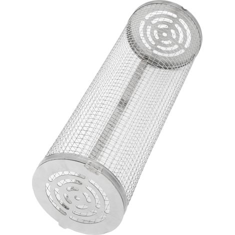 Filet à barbecue rond réutilisable en acier inoxydable de qualité alimentaire, résistant aux hautes températures, antiadhésif, 21 cm (8,3 po). (1/5)
