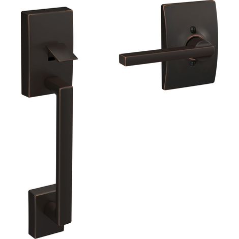 Century by Bottom Demi-poignée avec loquet 16080 et finition bronze vieilli 10063 (1/5)