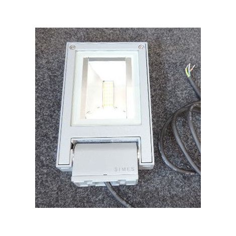 Projecteur rectangulaire gris clair 220x130x34mm LED 9W 3000K 699lm non-dimmable IP65 Movit Simes (1/4)