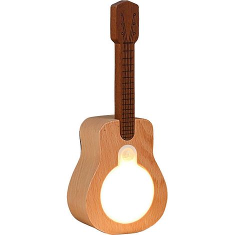Guitar-Formed Capteur de mouvement Veilleuse – RGB Modes & Rechargeable – pour Chambre & éclairage d'ambiance (1/5)