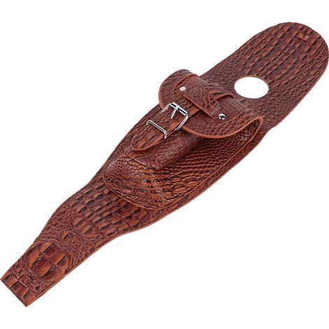 Bavoir de panneau de couverture de réservoir de carburant de gaz en cuir d'unité centrale de moto avec la pochette accessoire de moto Style texturé brun (1/5)