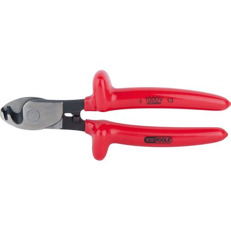 Outil Manuel - Pince Coupe Câble - Coupe Câble en Aluminium et en Cuivre - Pince Coupe Câble Éléctrique - Cisaille Isolée - Ø 10 mm - 117.4279 (1/2)