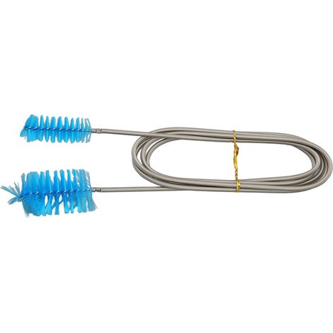 Brosse de tuyau de filtre d'aquarium pliable, nettoyeur de tuyau Flexible à Double extrémité pour réservoirs de poissons, pompes, tuyaux bleus (1/5)