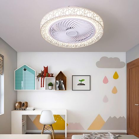 Ventilateurs de Plafond Avecpes,Ventilateurs de Plafond Avec Lumières Ventilateur de Plafond A Mené La Lumière Du Ventilateur de Plafond Salon Chambres À Coucher Avec Télécommande (1/5)