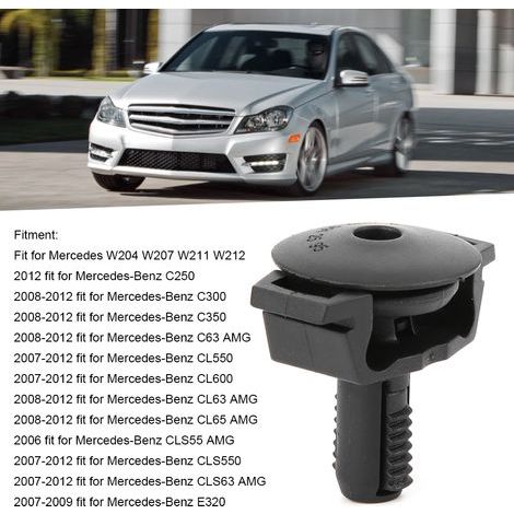 Oberer Kühlerbefestigungsstift 0009912595 - Kompatibel mit Mercedes W204, W207, W211, W212