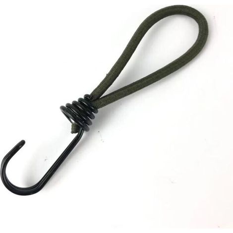 10 Pcs Tendeur elastique caoutchouc professionnel avec crochet (Armée verte 150 mm) pour bâches, Affiches, filets tendeur bâche, sangle élastique, support de bâche, caoutchouc de bâche, tendeur caoutc (1/3)