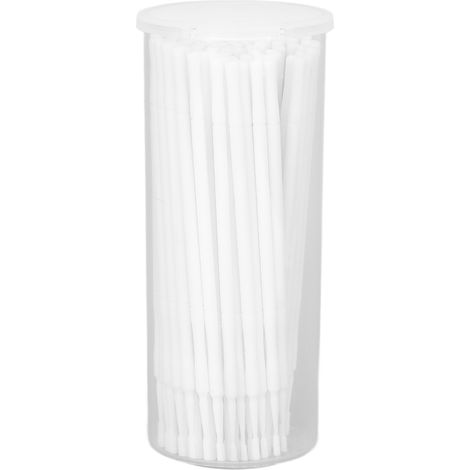 Lot de 100 brosses applicatrices jetables blanches compactes portables - Outil dentaire de précision design unique (1/5)