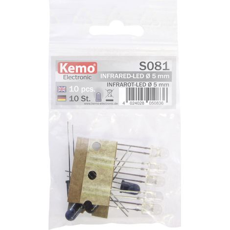 Kemo S081 LED-Sortiment 870 nm, 925 nm 5 mm radial bedrahtet