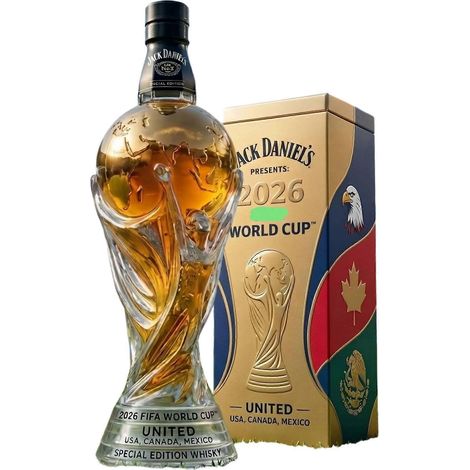 Carafe à whisky en verre de 350 ml en forme de ballon de football avec bouchon – Une carafe spécialement conçue pour les fans de football – Noire
