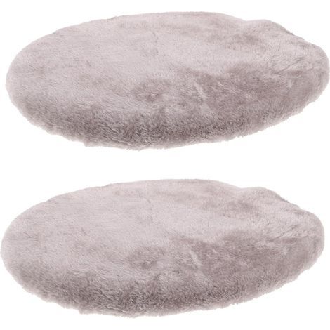 Decorative Round Polyester Toilet Lid Covers Soft and Non (1/5)