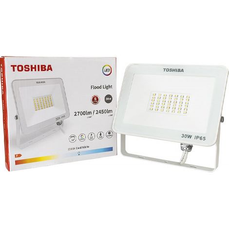 PROYECTOR LED TOSHIBA 30W 6500K IP65 - BLANCO