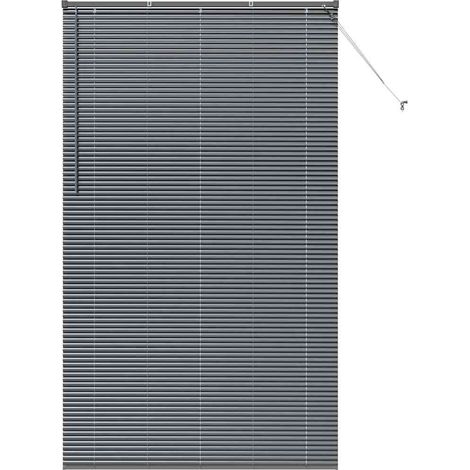 Maison Exclusive - Tendaggi a veneziana Grigio scuro 220 x 125 cm Alluminio