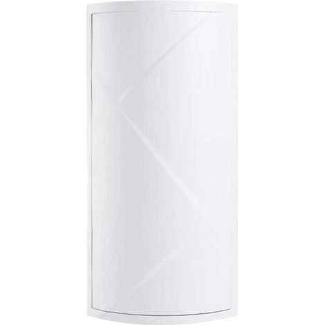 Organiseur de bureau blanc 2 niveaux 42x19x19 cm, étagère d’angle nordique rotative pour salle de bain, cuisine et rangement maison (1/5)